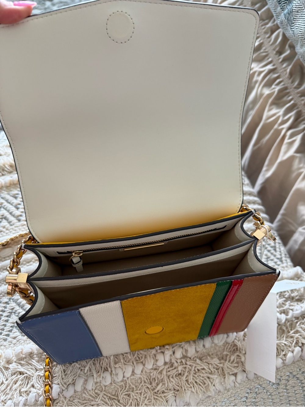 Tory Burch Multicolor Leather Chain Shoulder Bag - Picture 4 of 6